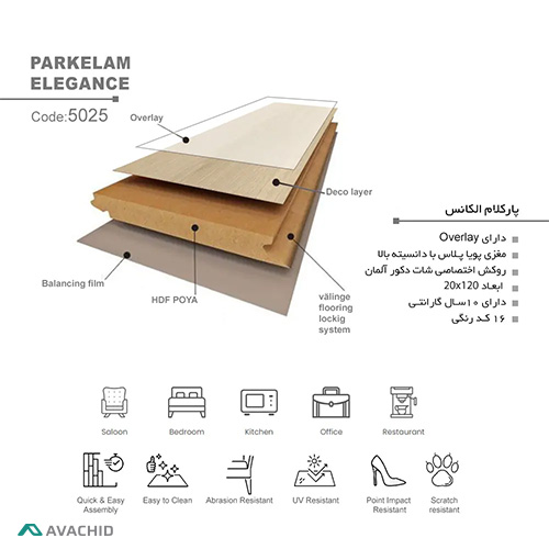 پارکت لمینت الگانس 5025