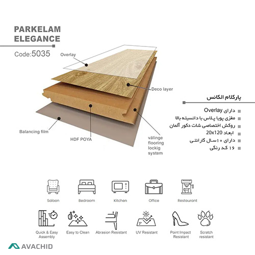 پارکت لمینت الگانس 5035