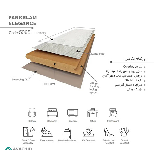 پارکت لمینت الگانس 5065